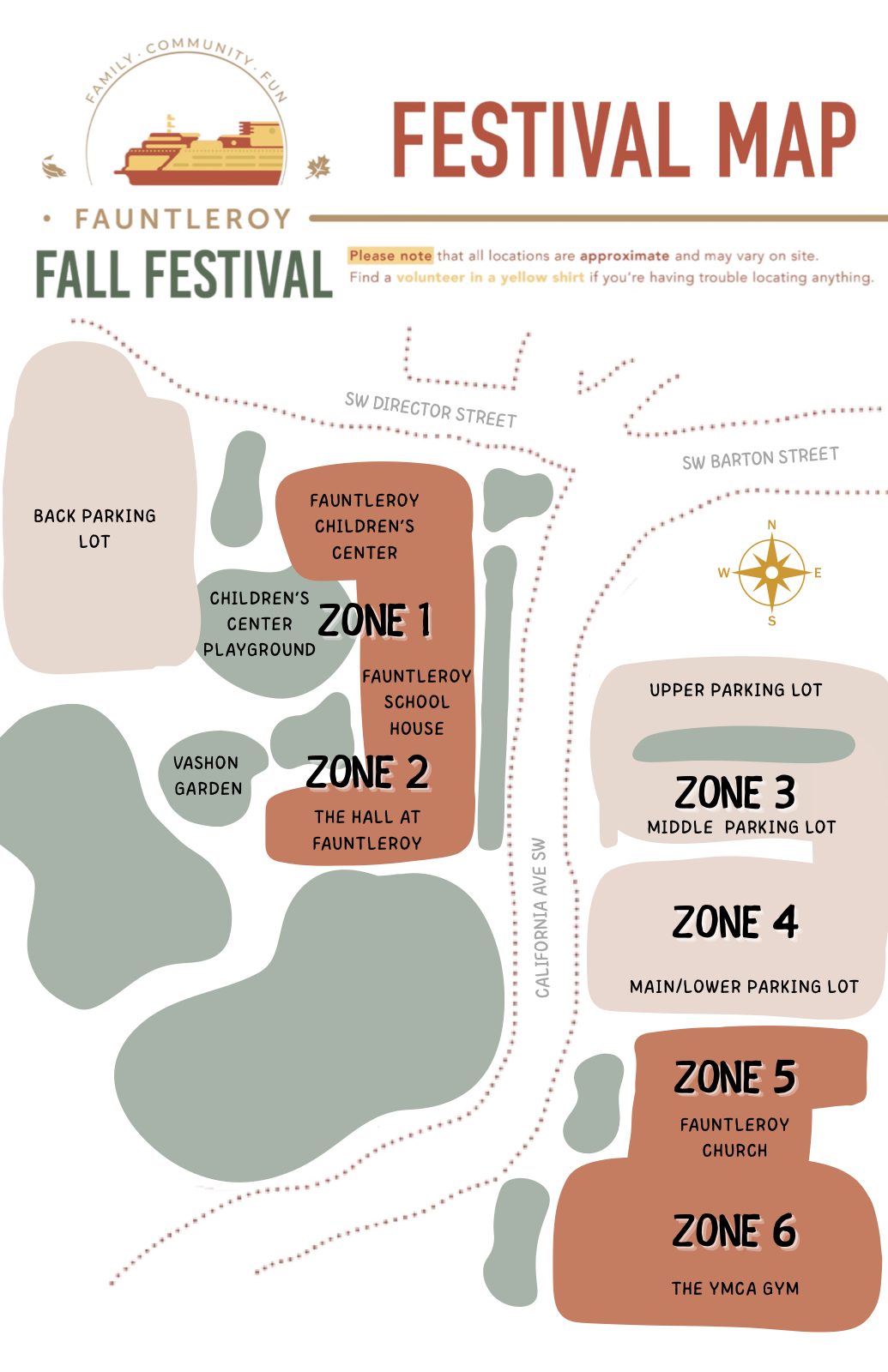 Fauntleroy Fall Festival map preview